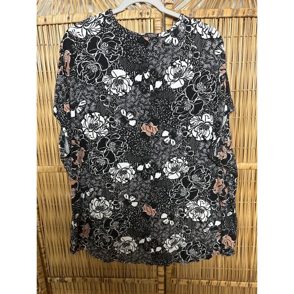 Always A.Line Top Womens OX Cold Shoulder Style Stretchy Plus‎ - Picture 2 of 8